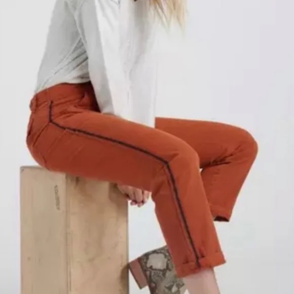 Lucky Brand Orange Ankle Pants - Picture 2 of 10